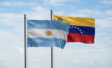 Venezuela and Argentina flag