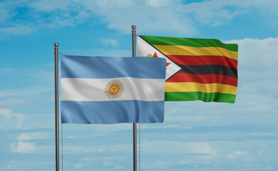 Zimbabwe and Argentina flag