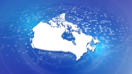 Canada 3D Map on Minimal Corporate Background
Multi Purpose Background with Ripples and Boxes with 3D Country Map
Useful for Politics, Elections, Travel, News and Sports Events
