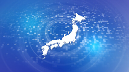 Japan 3D Map on Minimal Corporate Background
Multi Purpose Background with Ripples and Boxes with 3D Country Map
Useful for Politics, Elections, Travel, News and Sports Events
