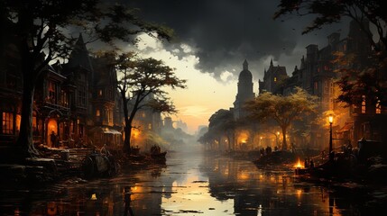 Flood in the city