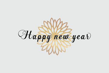 Happy new year vector isolated on a white background