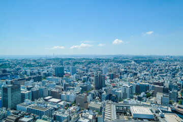 Obraz premium 神奈川県横浜市みなとみらいの都市風景