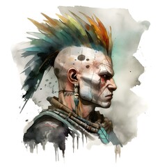 Tribalpunk: a genre that marries the raw, evocative strength of Native American tribal traditions with the stark, neon-lit world of cyberpunk futurism.
