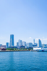 Fototapeta premium 神奈川県横浜市みなとみらいの都市風景