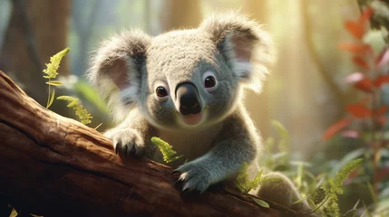 Fototapeten Cute koala in the forest © Fauzia