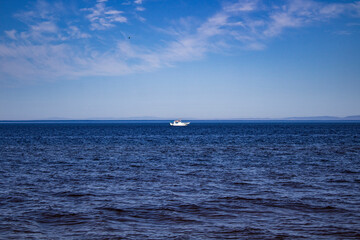 boat on the Baikal lake