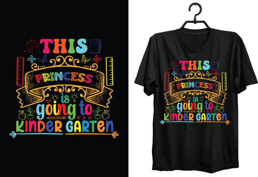 Back To School T-shirt Design. Funny Gift Back To School T-shirt Design For School Lovers. Typography, Custom, Vector t-shirt design. World All Students T-shirt Design For Back To School