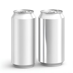 aluminum can isolated on white