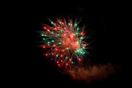 Fireworks image on a black background