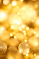golden christmas lights background