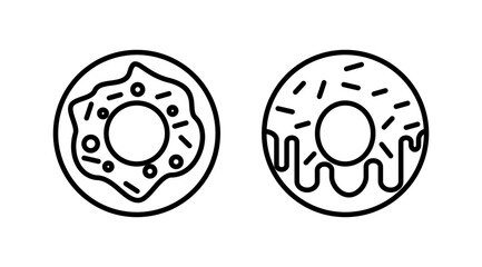 Donut icon vector. doughnut icon. donut logo