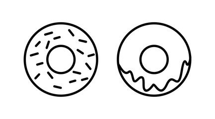 Donut icon vector. doughnut icon. donut logo