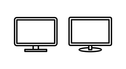 Computer icon vector. computer monitor icon.