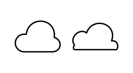 Cloud icon vector. cloud data. cloud services