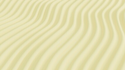 3D background yellow cream butter contour with line wave for product display