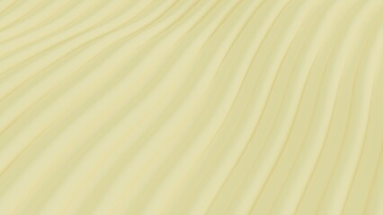Obraz premium 3D background yellow cream butter contour with line wave for product display