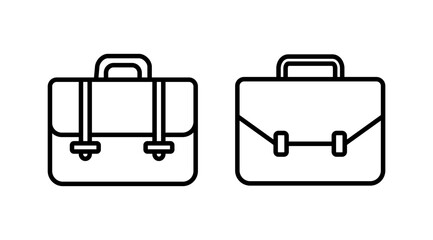 Briefcase icon vector. Portfolio vector icon. suitcase icon