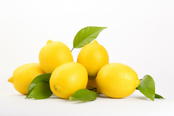 lemons on a white background