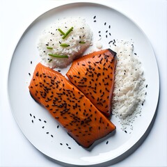 grilled salmon with lemon