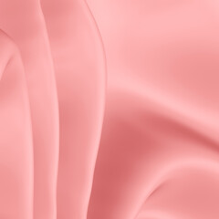 Abstract pink background with smooth waves and curvy lines in 3d rendering