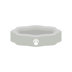 empty pet bowl cat and dog basic shape
