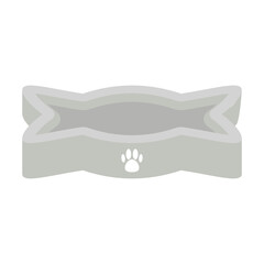 empty pet bowl cat and dog basic shape
