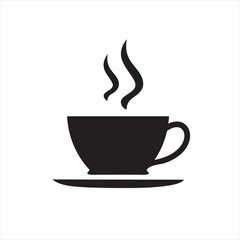 Coffee Cup Shilouet Icon Logo Design