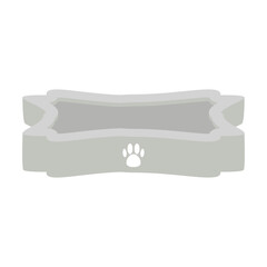 empty pet bowl cat and dog basic shape
