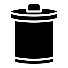trash bin glyph 