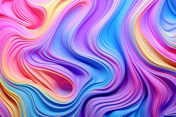 Fototapeta premium Scifi psychedelia colorful wavy abstract background