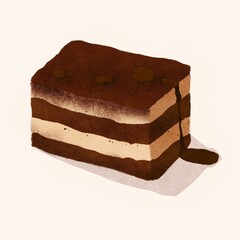 piece of chocolate cake