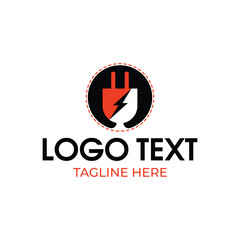 electricity Plug logo design