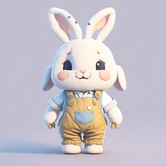 easter bunny with a bow