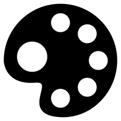 Paint Palette Icon Illustration