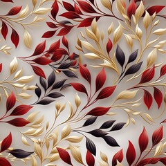 seamless pattern with leaves 