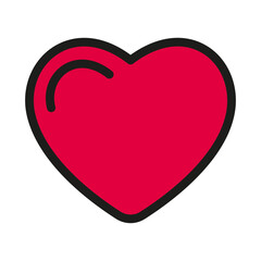 Heart icon. Love symbol
