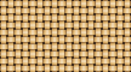 Repeat woven basket texture , seamless wicker pattern wicker  weaving pattern, vector background  illustration.