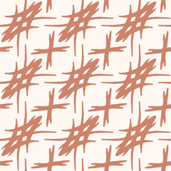 Seamless pattern with a simple abstract drawing. Vector illustration.