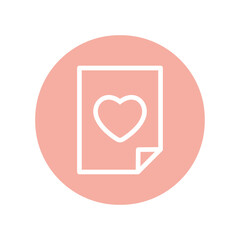 Heart icon. Love symbol