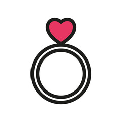 Heart icon. Love symbol