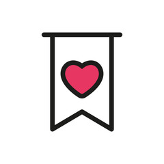 Heart icon. Love symbol