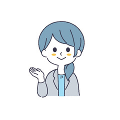 シンプルな女性のイラスト