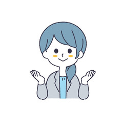 シンプルな女性のイラスト