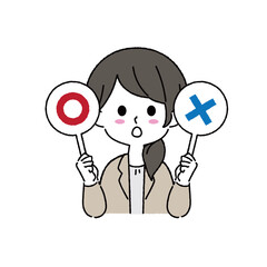 シンプルな女性のイラスト