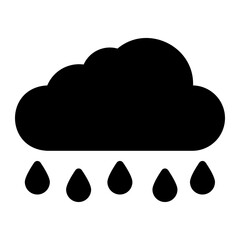 cloud glyph icon