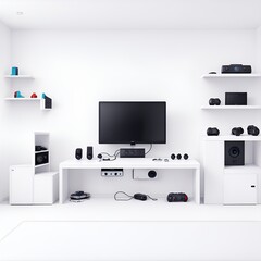 gaming computer speakers and studio room