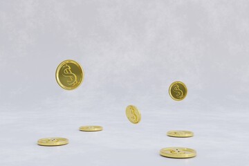 Investment and saving concept. 3d render.