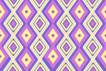 Ethnic pattern . Geometric chevron abstract illustration, wallpaper. Tribal ethnic vector texture. Aztec style. Folk embroidery. Indian, Scandinavian, African rug.design for carpet,sarong  
