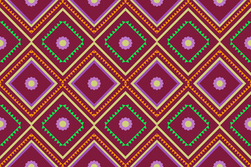 Ethnic pattern . Geometric chevron abstract illustration, wallpaper. Tribal ethnic vector texture. Aztec style. Folk embroidery. Indian, Scandinavian, African rug.design for carpet,sarong  
